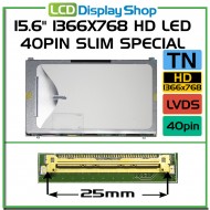 15.6" 1366x768 HD LED 40pin Slim Special