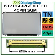 15.6" 1366x768 HD LED 40pin Slim