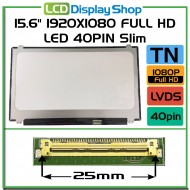 15.6" 1920x1080 Full HD LED 40pin Slim