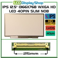 IPS 12.5" 1366x768 WXGA HD LED 40pin Slim noB