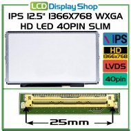 IPS 12.5" 1366x768 WXGA HD LED 40pin Slim LB