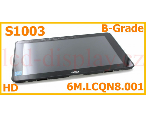 S1003 N16H1 Černý LCD Displej + Dotyk pro Acer Aspire S1003 6M.LCQN8.001 Assembly (S1003 HD version N16H1) by www.lcd-display.cz