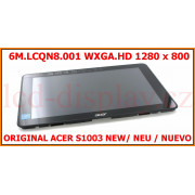 S1003 N16H1 Černý LCD Displej + Dotyk pro Acer Aspire S1003 6M.LCQN8.001 Assembly