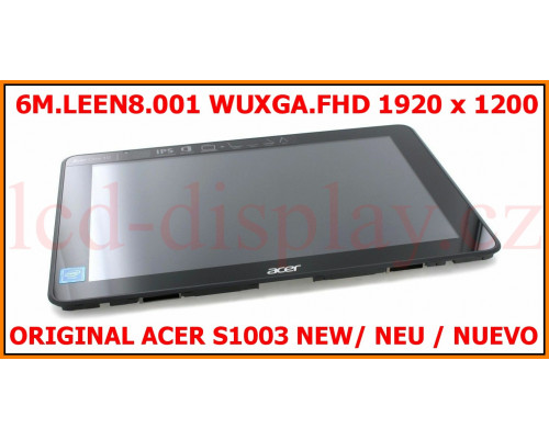 S1003 N16H1 Černý LCD Displej + Dotyk pro Acer Aspire S1003 6M.LEEN8.001 Assembly (S1003 FHD version N16H1) by www.lcd-display.cz