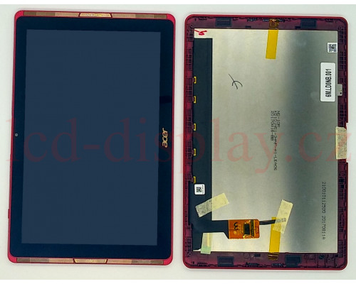 A3-A40 Červený LCD Displej + Dotyk pro ACER ICONIA A3-A40 6M.LD0NB.001 Assembly (A3-A40) by www.lcd-display.cz
