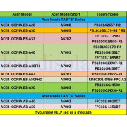 B3-A40 Černý Dotyk pro Acer Iconia B3-A40 6M.LDPNB.001 Touch