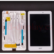 B1-810 Bílý LCD Displej + Dotyk pro Acer Iconia B1-810 6M.L7HN7.001 Assembly