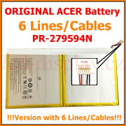 (6pin) B3-A20 / B3-A30 / B3-A32 / B3-A40 / B3-A42 Battery for Acer Iconia Model PR-279594N (1lCP3/95/94-2) 4.2V 6000mAh