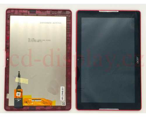 B3-A30 Červený LCD Displej + Dotyk pro Acer Iconia B3-A30 6M.LD9NB.001 Assembly (B3-A30) by www.lcd-display.cz