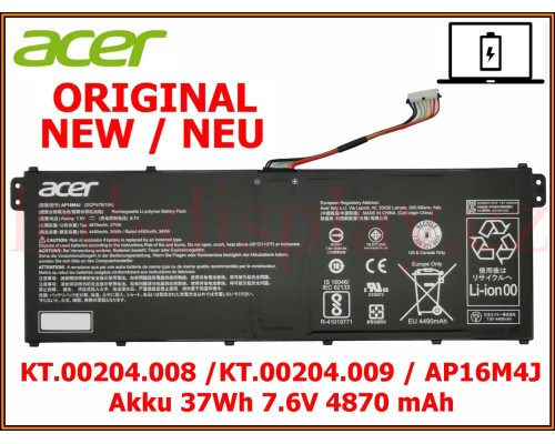 Battery Acer Aspire 3 A317-51 Original Akku 37Wh 7,6V AP16M4J Batterie (AP16M4J) by www.lcd-display.cz
