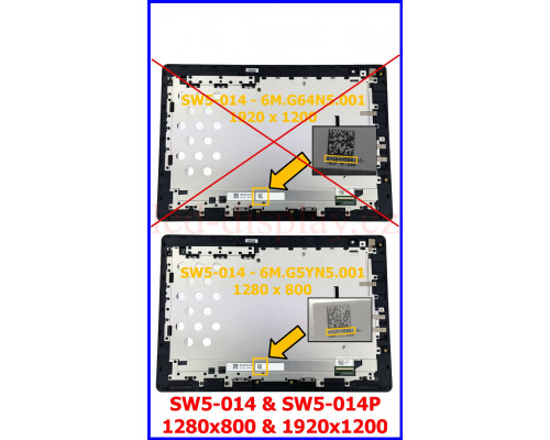 SW5-014HD LCD Dotyk + Displej pro Acer Aspire Switch 10 SW5-014HD 6M.G5YN5.001 Assembly (SW5-014HD) by www.lcd-display.cz