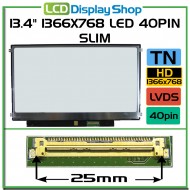 13.4" 1366x768 LED 40Pin Slim