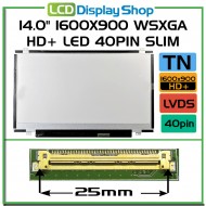 14.0" 1600x900 WSXGA HD+ LED 40pin Slim