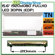 15.6" 1920x1080 Ful lHD LED 30pin (eDP)
