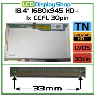 18.4" 1680x945 HD+ 1x CCFL 30pin