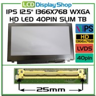IPS 12.5" 1366x768 WXGA HD LED 40pin Slim TB