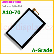 A10-70 Černý Dotyk pro Lenovo TAB 2 A10-70 Tablet TAB 2 A10-70F, TAB 2 A10-70L 5D68C01484 Touch