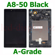 A8-50 Černý LCD Displej + Dotyk pro Lenovo TAB A8-50 5D68C02067 Assembly