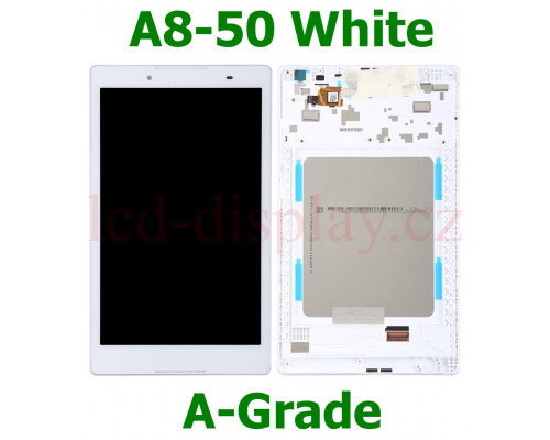 A8-50 Bílý LCD Displej + Dotyk pro Lenovo A8-50 5D68C02773 5D68C02330 Assembly (A8-50) by www.lcd-display.cz