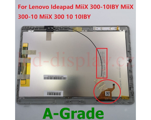 Miix 300 Stříbrný LCD Displej + Dotyk pro Lenovo Miix 300-10IBY 5D10J67253 Assembly (Miix 300) by www.lcd-display.cz