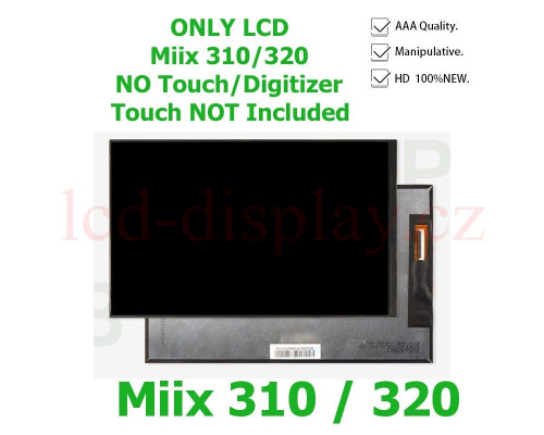 Miix 320 HD Černý LCD Displej pro Lenovo Miix 320-10ICR HD 5D10N89976 Screen (Miix 320 HD) by www.lcd-display.cz