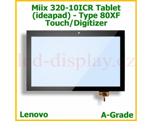 Miix 320 Černý Dotyk pro Lenovo Miix 320-10ICR 5D10N89976 5D10N38138 Touch (Miix 320 HD/FHD) by www.lcd-display.cz