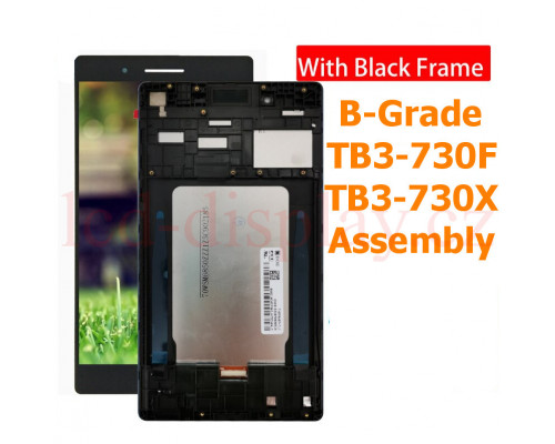 TB3-730 Černý LCD Displej + Dotyk pro Lenovo TAB3 7 Tablet (TB3-730F, TB3-730X) - Type ZA11 ZA13 5D68C05482 5D68C05757 5D68C07310 Assembly (TB3-730) by www.lcd-display.cz