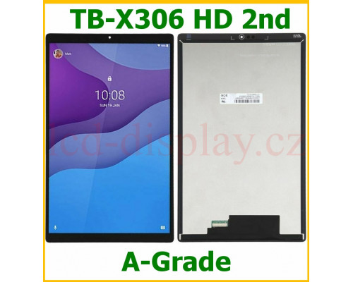 TB-X306 Černý LCD Displej + Dotyk pro Tab M10 HD (2nd Gen) (TB - X306F, TB - X306X, TB-X306V ) - Type ZA8K 5D68C17102 Assembly (TB-X306 HD 2nd) by www.lcd-display.cz