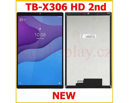 TB-X306 Černý LCD Displej + Dotyk pro Tab M10 HD (2nd Gen) (TB - X306F, TB - X306X, TB-X306V ) - Type ZA8K 5D68C17102 Assembly (TB-X306 HD 2nd) by www.lcd-display.cz