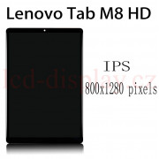 TB-8505 Černý LCD Displej + Dotyk pro Lenovo Tab M8 HD Tablet (TB-8505F, TB-8505X) - Type ZA5G 5D68C15756 Assembly