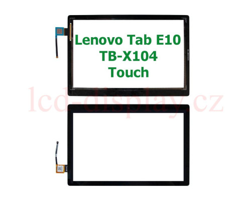X104 WIFI Černý Dotyk pro Lenovo Tab E10 TB-X104F X104F X104X X104L ZA47 ZA4C ZA4D ZA4F 5D68C12200 5D68C13872 5D68C14551 Touch (X104) by www.lcd-display.cz