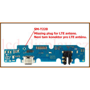 Nabíjecí port USB deska konektor WiFI SM-T220 SAMSUNG GALAXY SM-T220 TAB A7 LITE Wifi